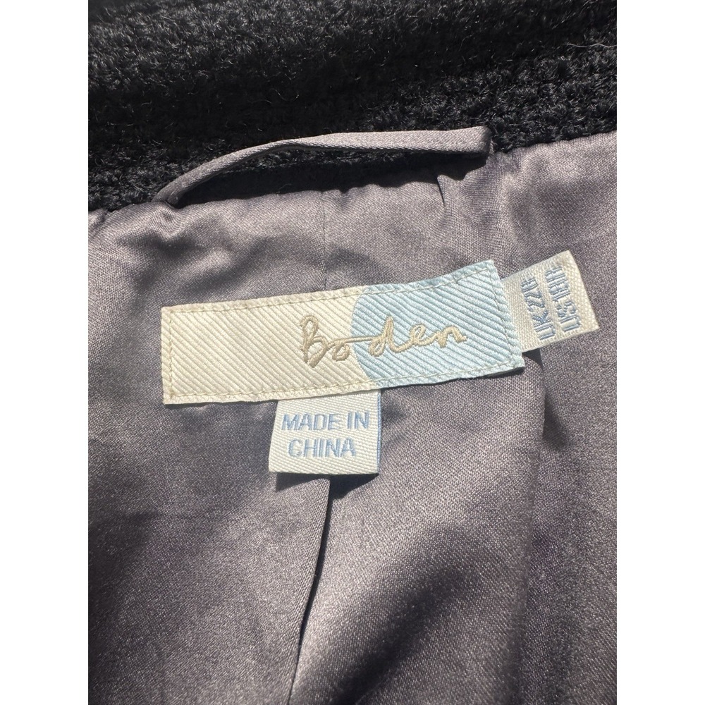 Boden Womens Blazer Wool Blend 18 Plus Curvy Black Formal Business - Picture 4 of 8
